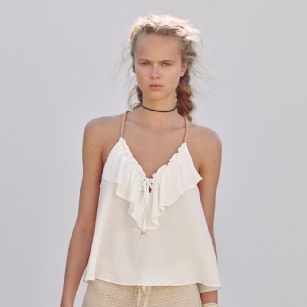 Zara beaded camisole size L